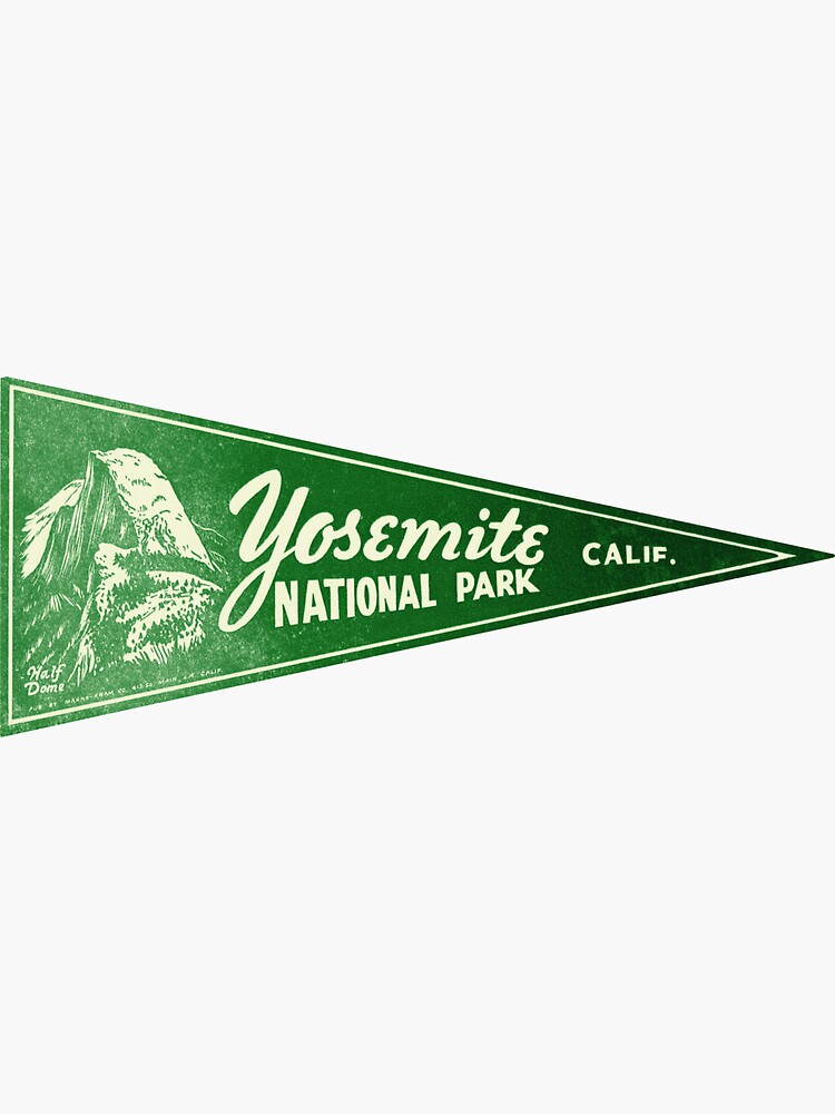 Thumbnail 3 von 3, Sticker, 1945 Yosemite-Nationalpark Kalifornien designt und verkauft von historicimage.