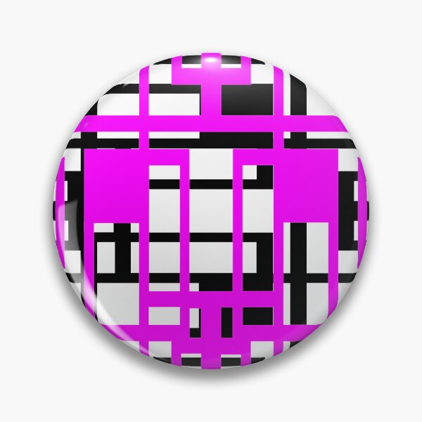 Item preview, Geometric Shapes Pattern Lilac-Pink Black White Background designed and sold by taiche.