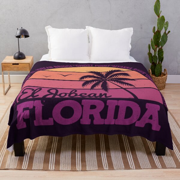 Item preview, El Jobean Florida Sunset Retro Vintage Local Pride Logo designed and sold by CRHPOD20.