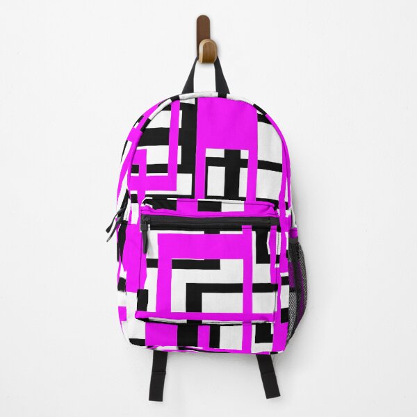 Item preview, Geometric Shapes Pattern Lilac-Pink Black White Background designed and sold by taiche.