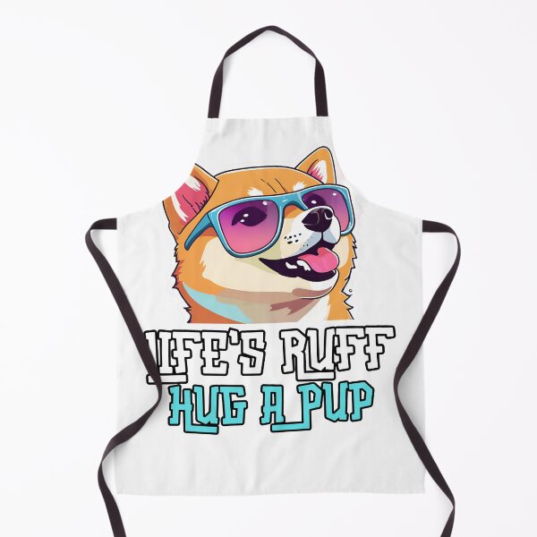 Item preview, Dog with Sunglasses: "Cool Dog with Sunglasses: Life’s Ruff, Hug a Pup" designed and sold by Nalanda2000.