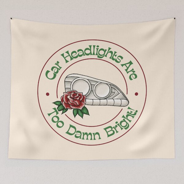 Item preview, Car Headlights Are Too Damn Bright - Traditional American Flash designed and sold by Picket Club.