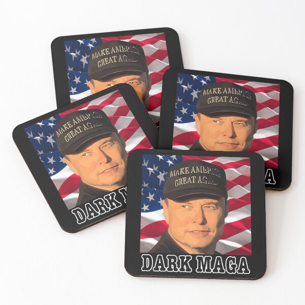 Item preview, Dark Maga Elon Musk designed and sold by PerkyParakeet.