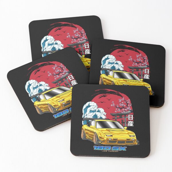 Item preview, Yellow Nissan 180SX Japanese Sun Rising designed and sold by JDM Guyvit.