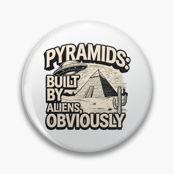 Item preview, Cosmic Construction: Pyramids and UFOs designed and sold by benjyjump.