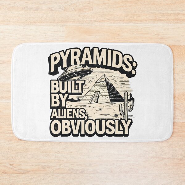 Item preview, Cosmic Construction: Pyramids and UFOs designed and sold by benjyjump.