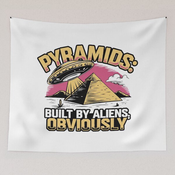 Item preview, Pyramids and UFOs: A Cosmic Tale designed and sold by benjyjump.