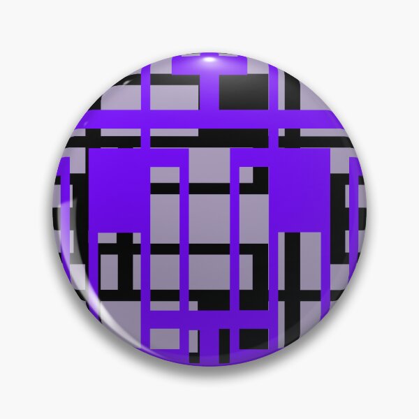 Item preview, Geometric Shapes Pattern Lavender-Blue Black Cut Out designed and sold by taiche.
