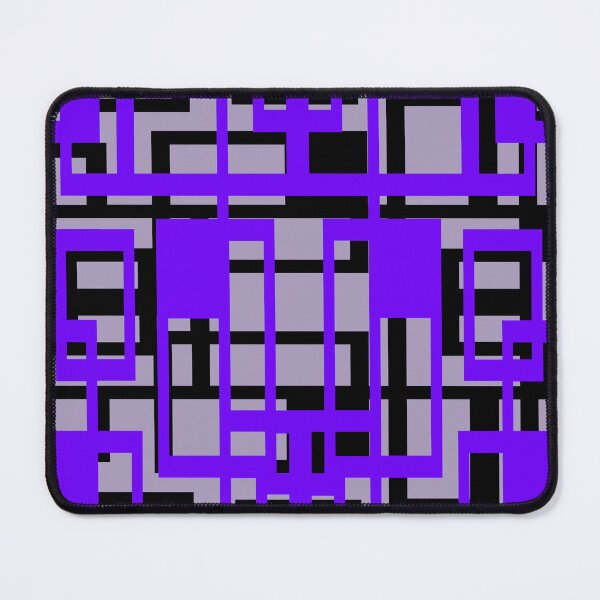 Item preview, Geometric Shapes Pattern Lavender-Blue Black Cut Out designed and sold by taiche.