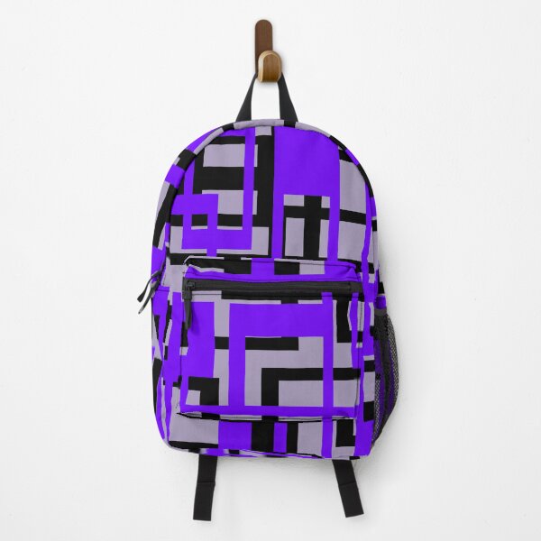 Item preview, Geometric Shapes Pattern Lavender-Blue Black Cut Out designed and sold by taiche.