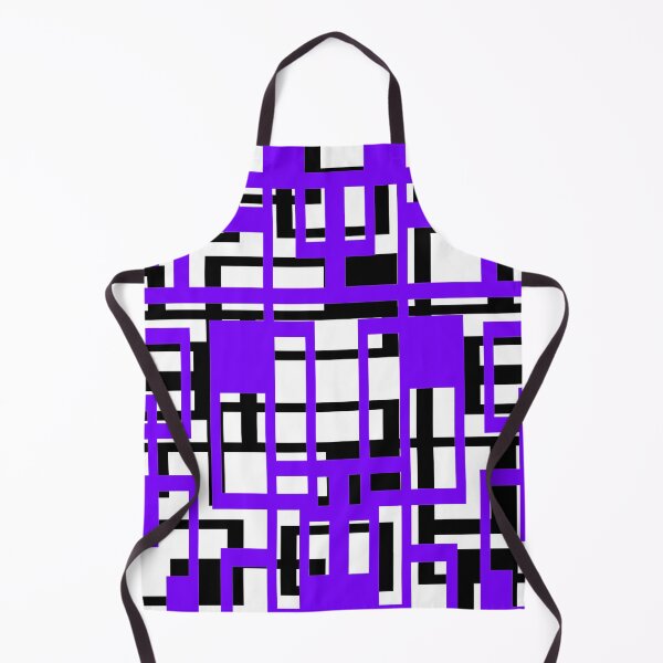 Item preview, Geometric Shapes Pattern Lavender-Blue Black White Background designed and sold by taiche.