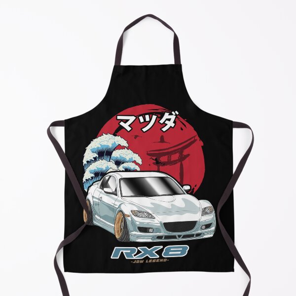 Artikelvorschau, Weißer Mazda RX8, japanischer Sonnenaufgang entworfen und verkauft von JDM Guyvit.