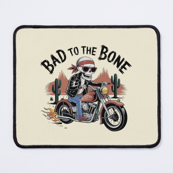 Item preview, Bad to the Bone Skeleton Biker Illustration designed and sold by love3617.