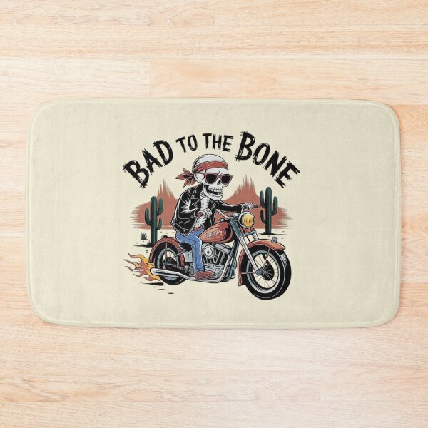 Item preview, Bad to the Bone Skeleton Biker Illustration designed and sold by love3617.