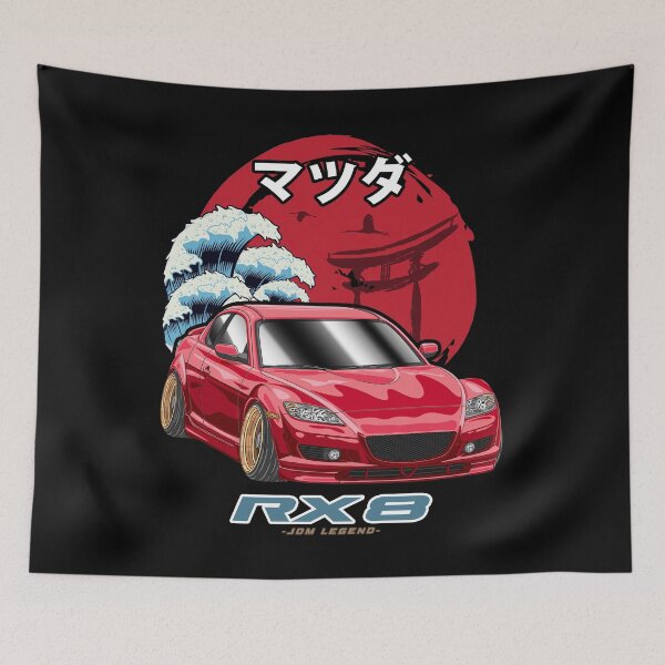 Item preview, Red Mazda RX8 Japanese Sun Rising designed and sold by JDM Guyvit.