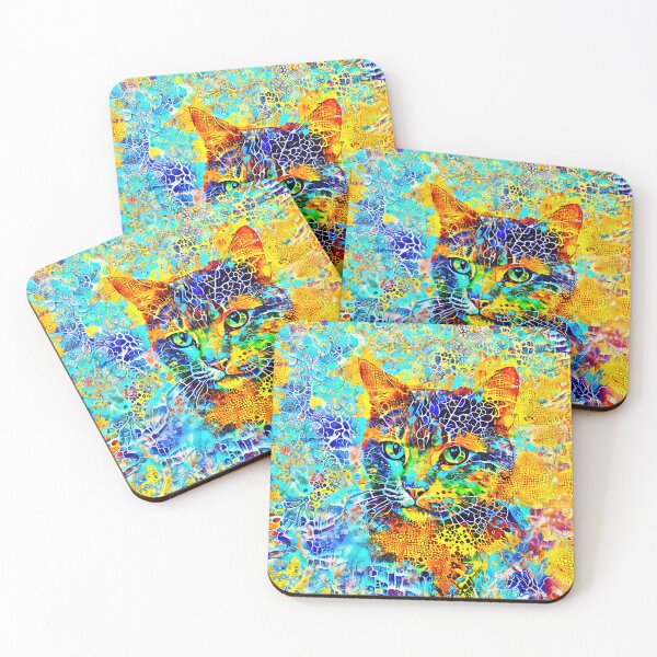 Item preview, Feline Fantasy in Vivid Hues designed and sold by blackhalt.