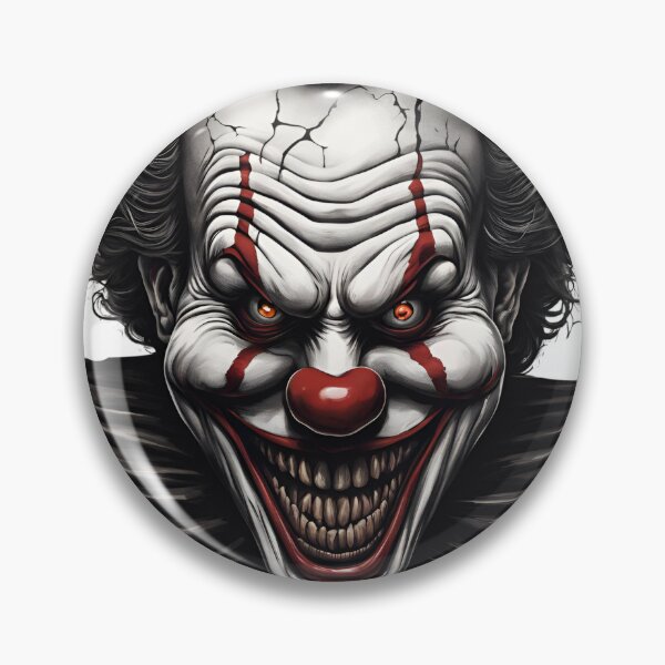 Item preview, Dark Horror Clown Art designed and sold by PixelMuse2024.