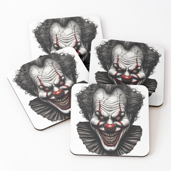 Item preview, Dark Horror Clown Art designed and sold by PixelMuse2024.