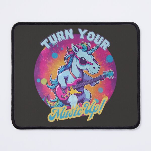 Item preview, Cool rainbow unicorn playing guitar designed and sold by All-About-Life.