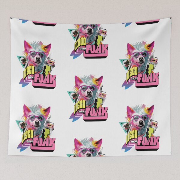 Item preview, DISCO & FUNK  - DISCO Dog Funkster (Black)  designed and sold by Discothreadz.