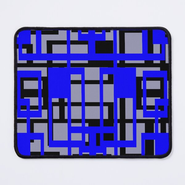 Item preview, Geometric Shapes Pattern Blue Black Cut Out designed and sold by taiche.