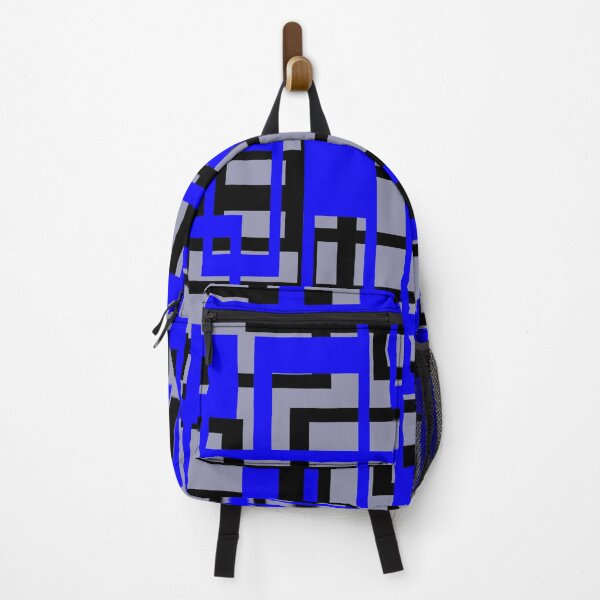 Item preview, Geometric Shapes Pattern Blue Black Cut Out designed and sold by taiche.