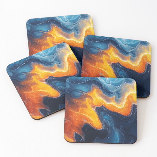 Item preview, Fluid Modern Colored Marble Streaks #1  | AI Digital Art designed and sold by Colossal Creative.