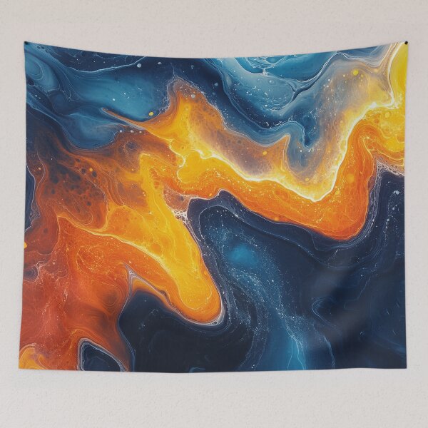 Item preview, Fluid Modern Colored Marble Streaks #1  | AI Digital Art designed and sold by Colossal Creative.