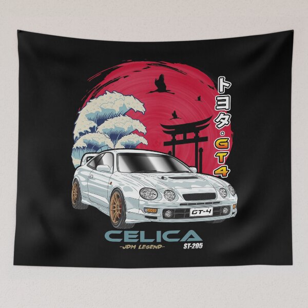 Item preview, White Celica GT-4 ST205 Japanese Sun Rising designed and sold by JDM Guyvit.