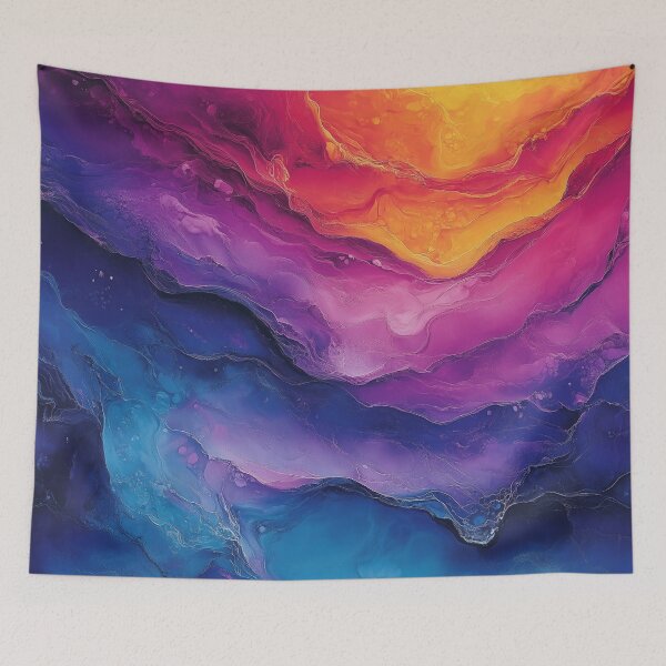 Item preview, Fluid Modern Colored Marble Streaks #3  | AI Digital Art designed and sold by Colossal Creative.
