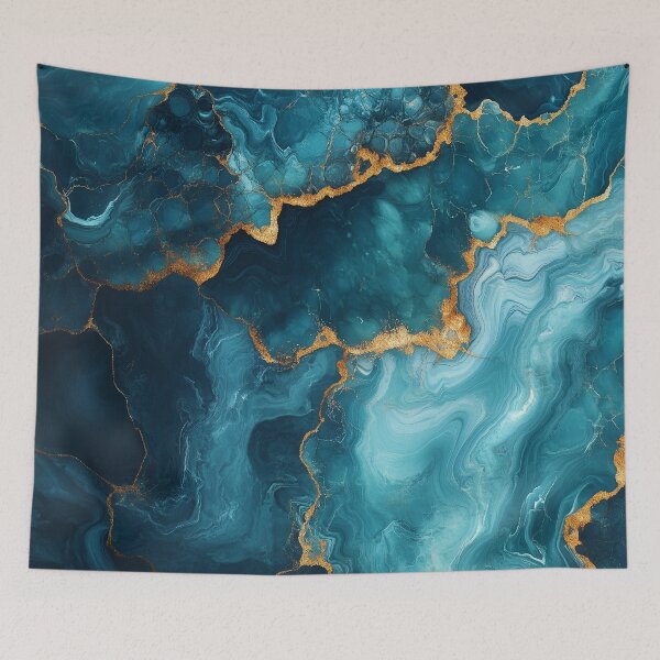 Item preview, Fluid Modern Colored Marble Streaks #5  | AI Digital Art designed and sold by Colossal Creative.