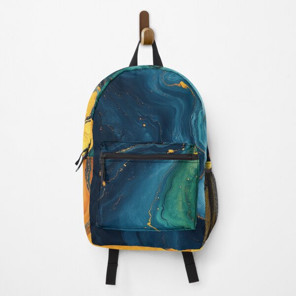 Item preview, Fluid Modern Colored Marble Streaks #6 | AI Digital Art designed and sold by Colossal Creative.