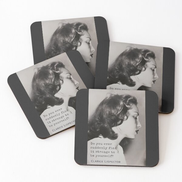 Item preview, Clarice Lispector quote: Do you ever suddenly find it strange to be yourself? designed and sold by artbleed.