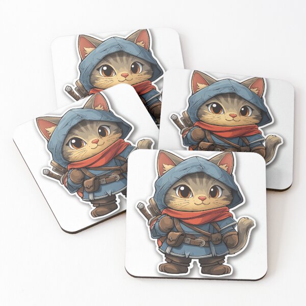 Item preview, Cute Cat RPG Fantasy Adventurer #1  | AI Digital Art designed and sold by Colossal Creative.