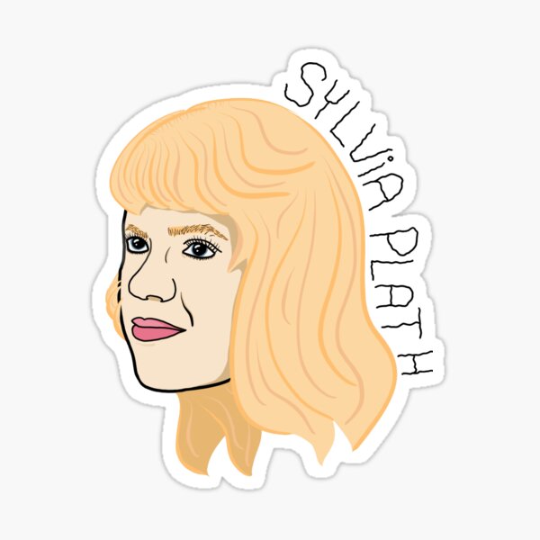 Sylvia Plath Portrait Sticker