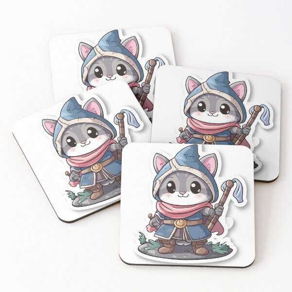 Item preview, Cute Cat RPG Fantasy Adventurer #4  | AI Digital Art designed and sold by Colossal Creative.