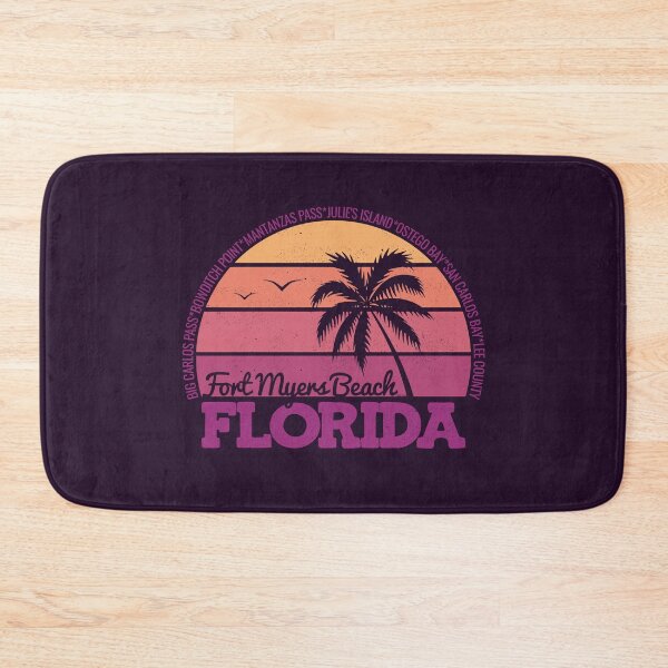 Item preview, Fort Myers Beach Florida Sunset Retro Vintage Local Pride Logo designed and sold by CRHPOD20.