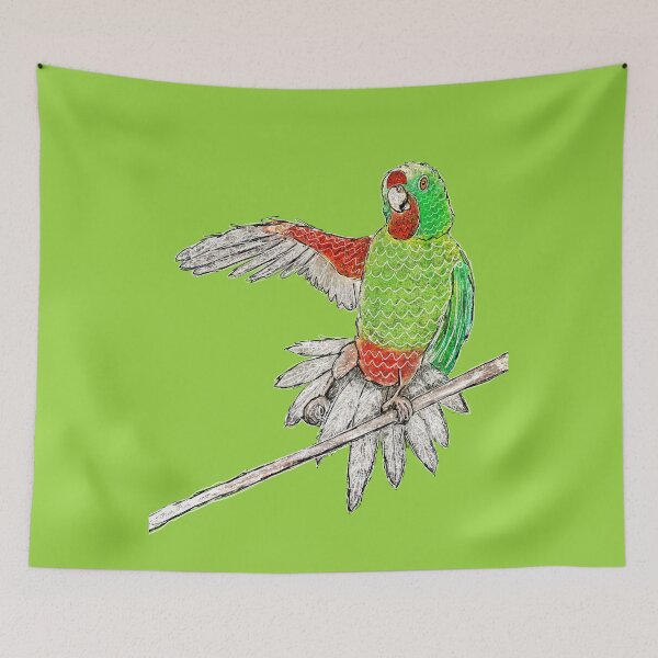Item preview, "Swift Parrot" | Critically Endangered Aussie Bird designed and sold by LiseHoltArt.