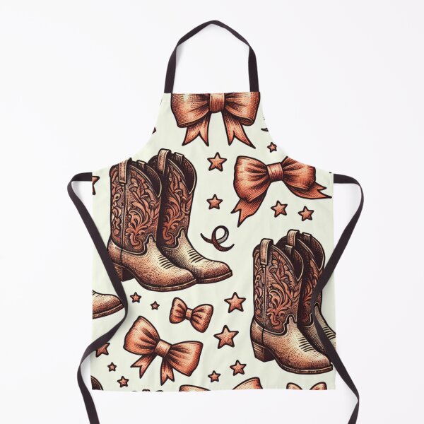 Item preview, Western Charm - Cowboy Boots and Bows Pattern designed and sold by WildHeart07.