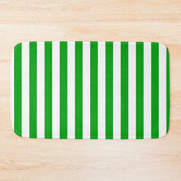 Item preview, Green White Vertical Stripes Pattern designed and sold by PatternTitan.