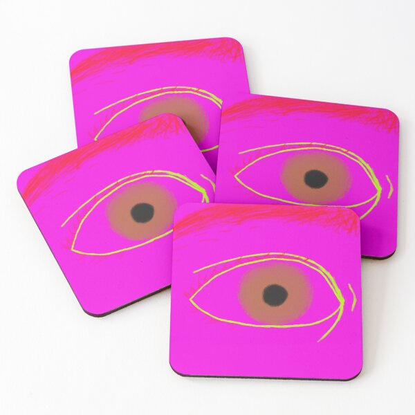 Item preview, Neon Pink Eye with Bold Green Accents designed and sold by SangreLuz.
