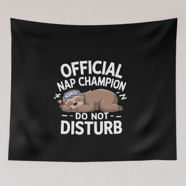 Artikelvorschau, Offizielle Nap Champion Faultier Illustration entworfen und verkauft von love3617.