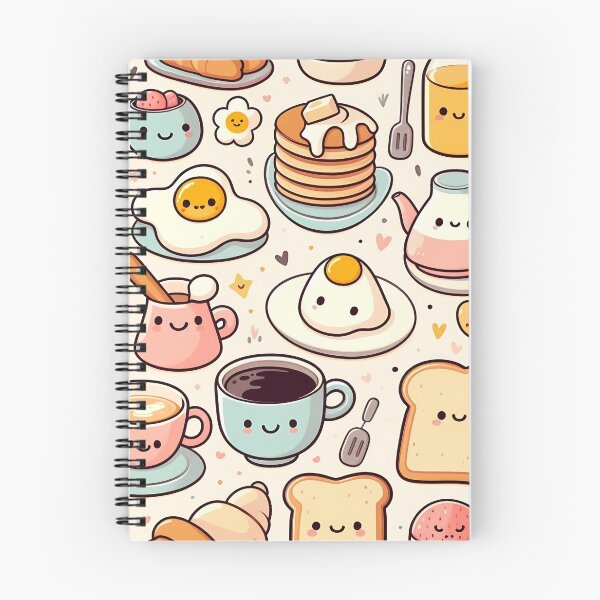 Item preview, Cheerful Breakfast Kawaii Characters designed and sold by JavisSRDesign.