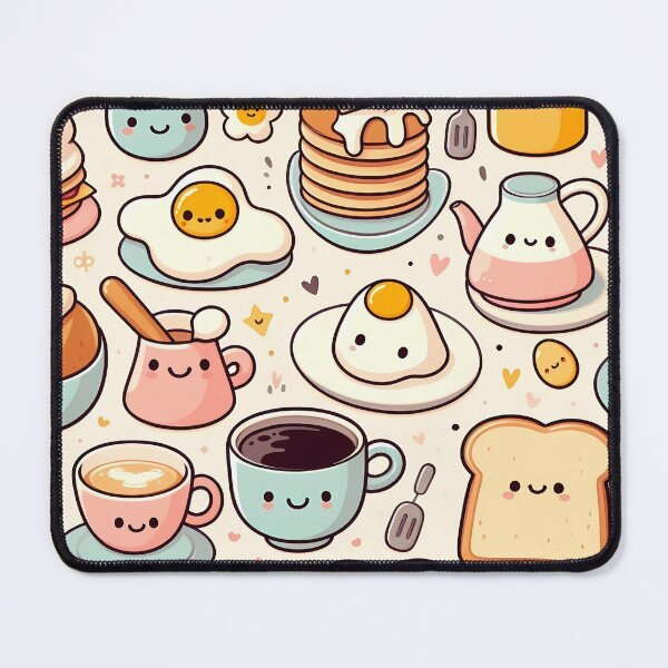 Item preview, Cheerful Breakfast Kawaii Characters designed and sold by JavisSRDesign.