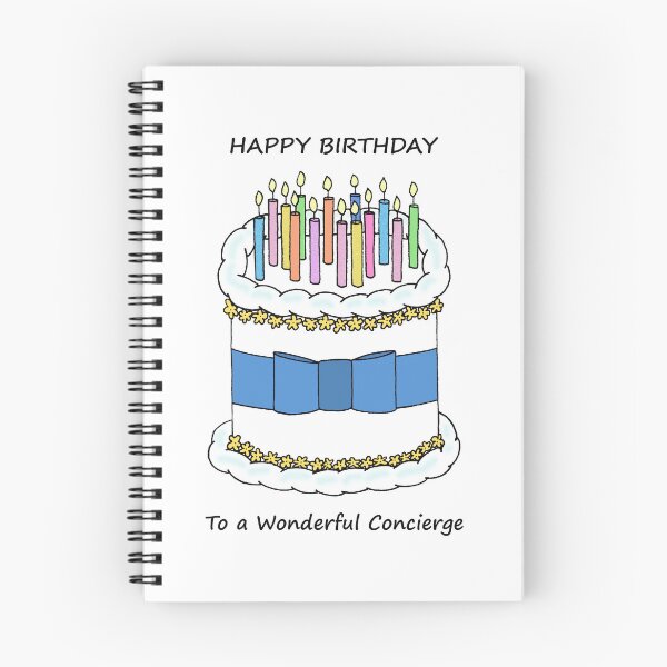 Item preview, Happy Birthday to Concierge Cake and Candles designed and sold by KateTaylor.