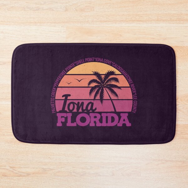 Item preview, Iona Beach Florida Sunset Retro Vintage Local Pride Logo designed and sold by CRHPOD20.