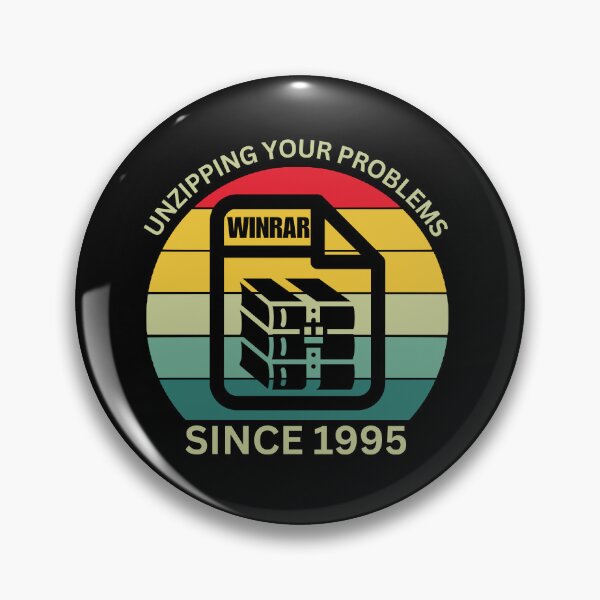 Item preview, Unzipping Your Problems Since 1995 – Fun WinRAR | Vintage Sunset  designed and sold by DesignDazzles.