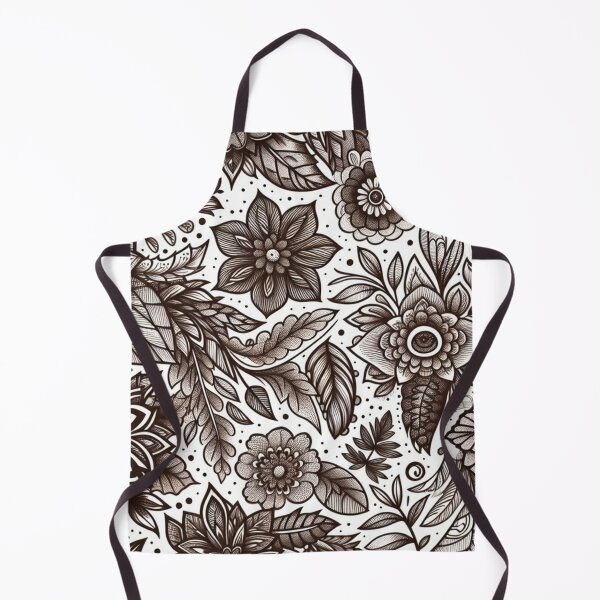 Artikelvorschau, Elegantes monochromes Blumenmuster entworfen und verkauft von WildHeart07.