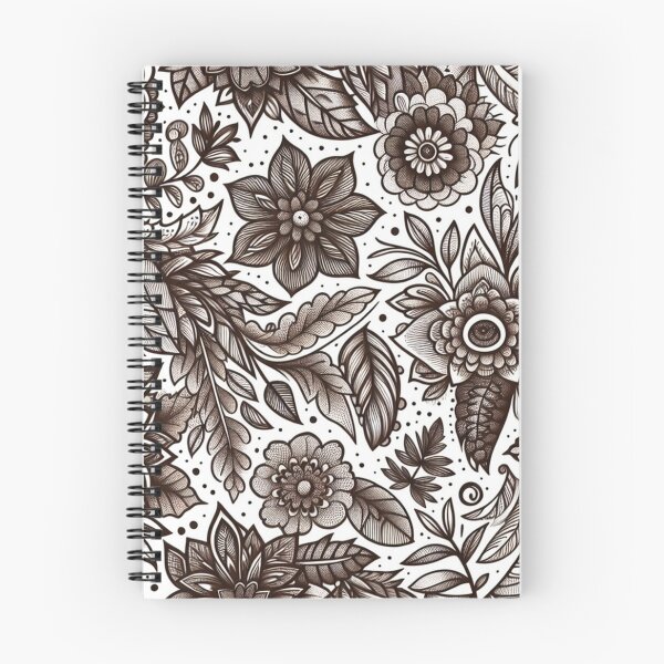 Item preview, Elegant Monochrome Floral  designed and sold by WildHeart07.