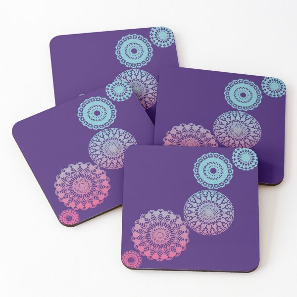 Item preview, Lacy Gradient Mandalas on Deep Indigo  designed and sold by JaygiesDesign.